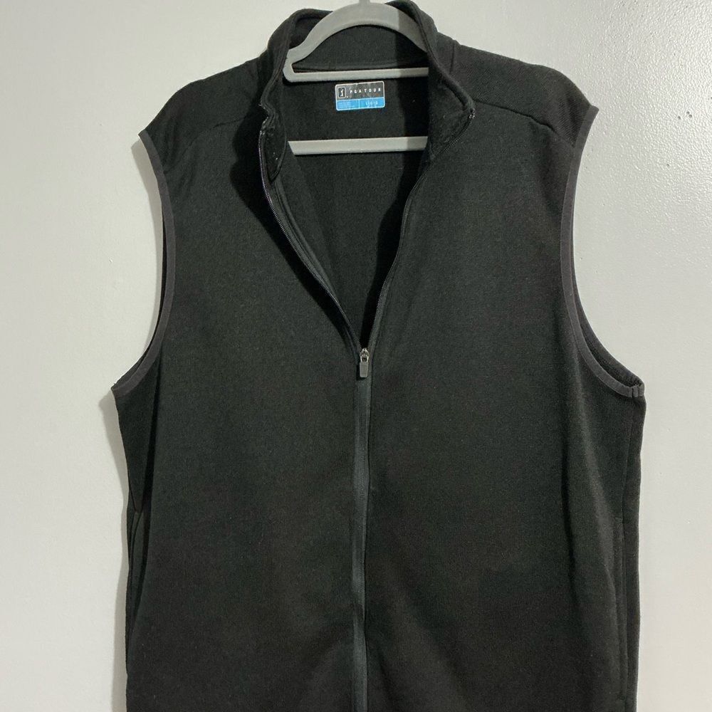 PGA Tour Black fleece Vest size L